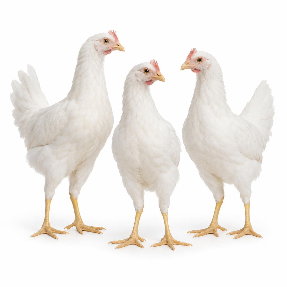 12 WEEKS OF AGE WHITE LEGHORNS